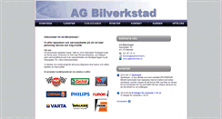 Desktop Screenshot of agbilverkstad.se