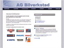 Tablet Screenshot of agbilverkstad.se